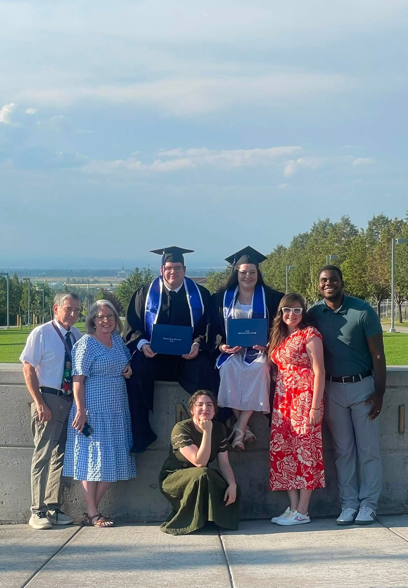Jacqueline and Spencer graduating from BYU-I